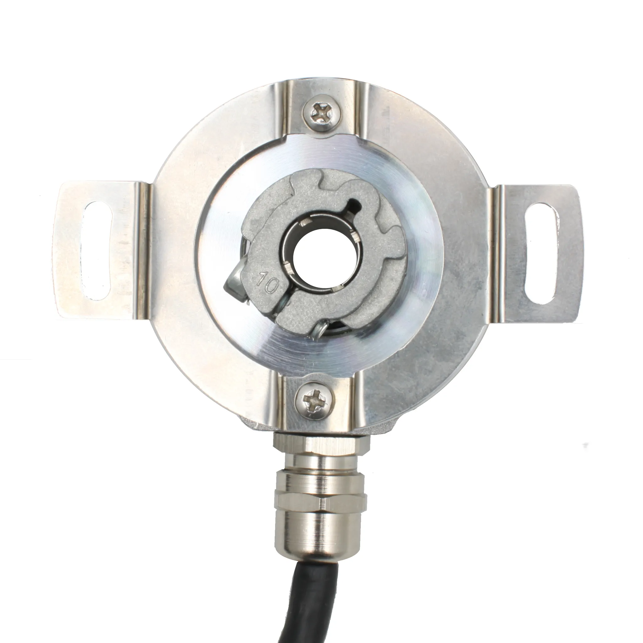 Инкрементальный программируемый энкодер D=50мм, полый вал 10мм, 3000 имп/об, 5…30VDC, выход TTL/HTL с инверсией, IP