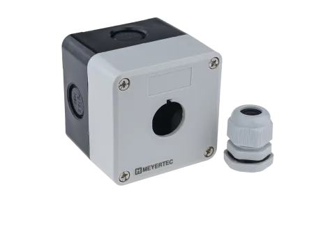 Корпус кнопочного поста, 1 место, серый, IP54