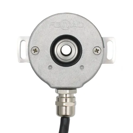 Инкрементальный программируемый энкодер D=50мм, полый вал 8мм, 3000 имп/об, 5…30VDC, выход TTL/HTL с инверсией, IP54