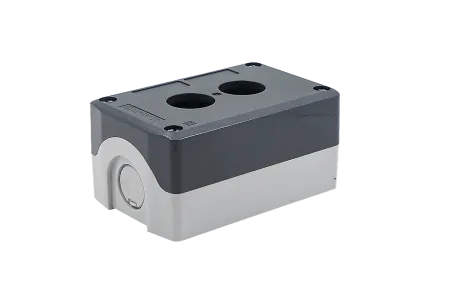 Корпус кнопочного поста, 2 места, серый, IP67