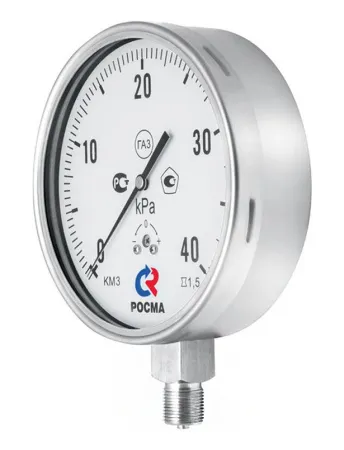 Манометры КМ-22 Кс и КМ-32 Кс кор­ро­зи­он­но­стой­кие для изме­ре­ния низ­ких дав­ле­ний га­зов