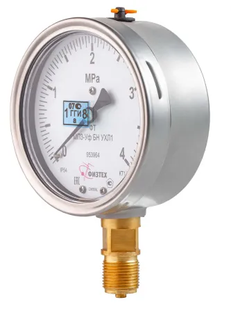 Вакуумметры, мановакуумметры, манометры общетехнические пылевлагозащищенные ВП3-Уф, МВП3-Уф, МП3-Уф УХЛ1