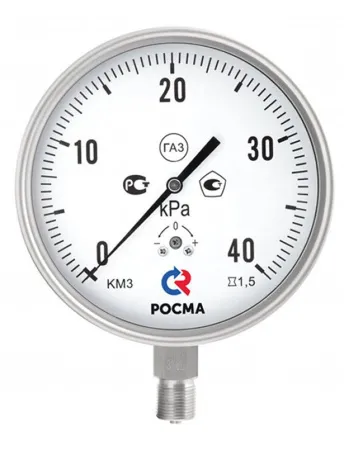 Манометры КМ-22 Кс и КМ-32 Кс кор­ро­зи­он­но­стой­кие для изме­ре­ния низ­ких дав­ле­ний га­зов